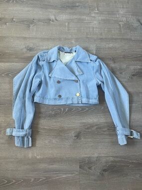 Rotate Birger Christensen Loretta Cropped Cape Jacket 0